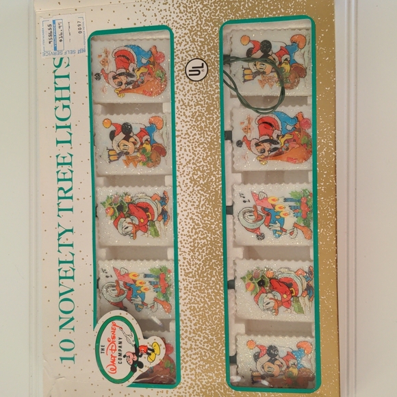 The Walt Disney Company Vintage Kurt Adler 10 Novelty Christmas Tree Lights 1 - Picture 1 of 10